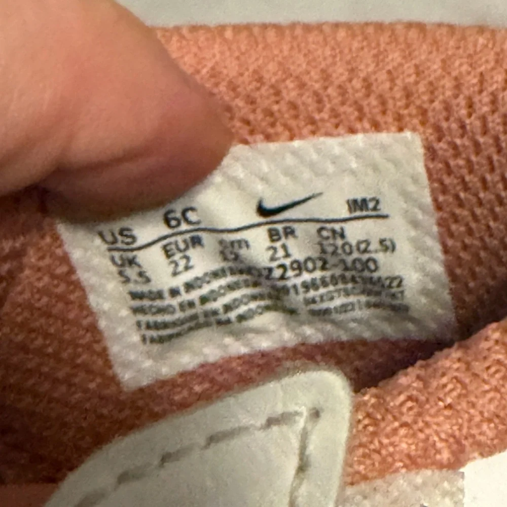 Nike Baby White and Pink High-Top Sneakers
